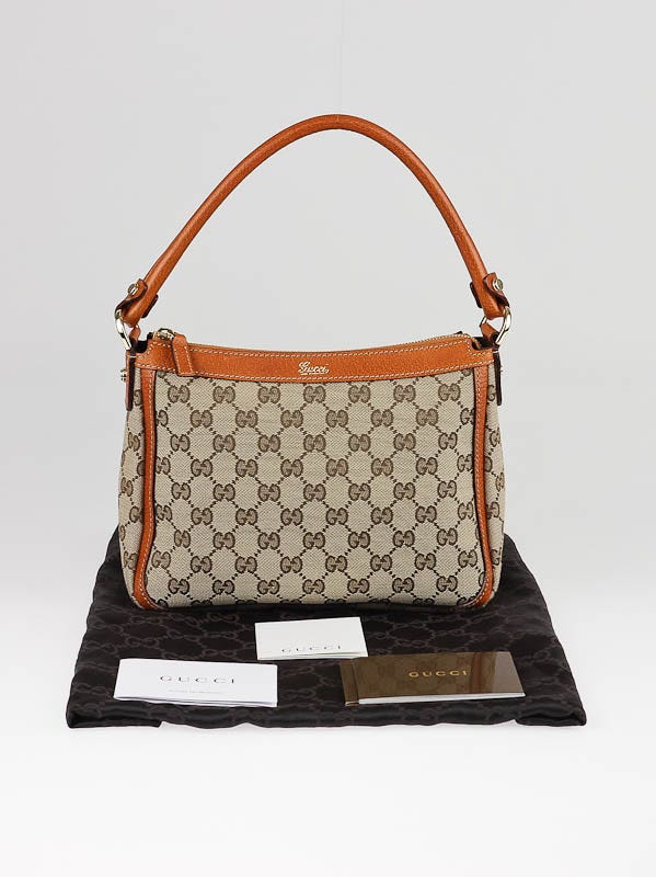 Gucci Beige/Brown GG Canvas Small Abbey Shoulder Bag