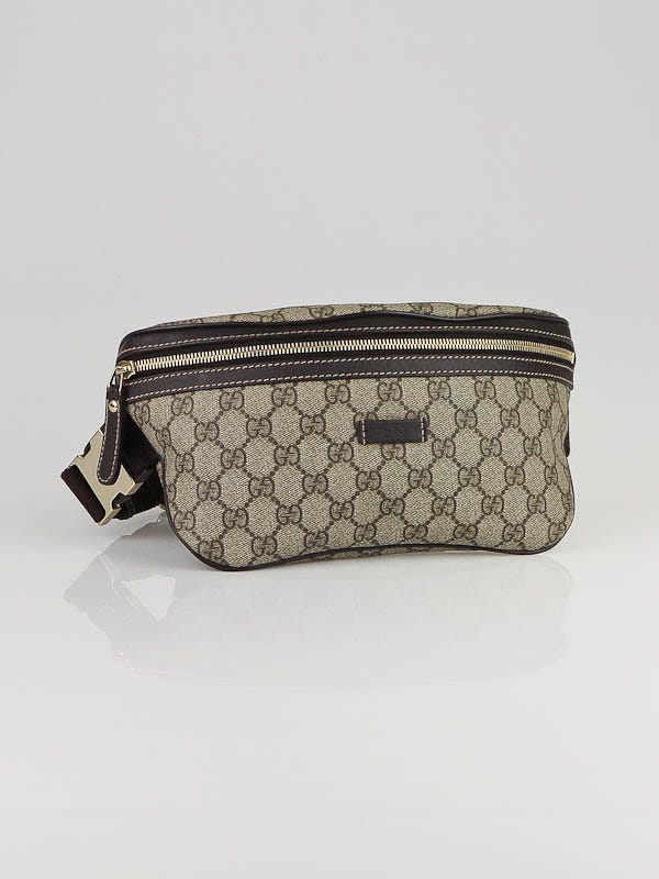 Gucci Beige/Ebony Coated Canvas Waist Belt Bag