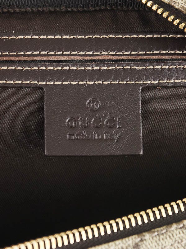 Gucci Beige/Ebony GG Coated Canvas Small Cross-Body Shoulder