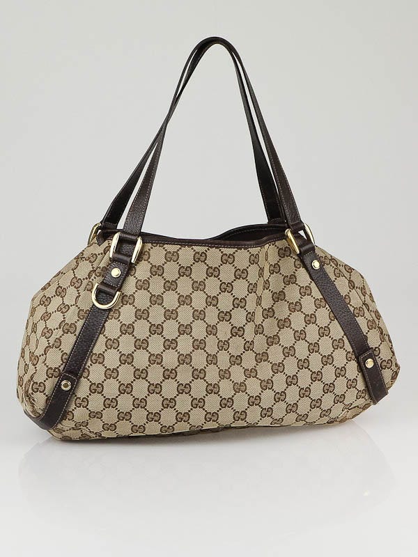 Lot - Gucci GG Hobo Shoulder Bag in Beige