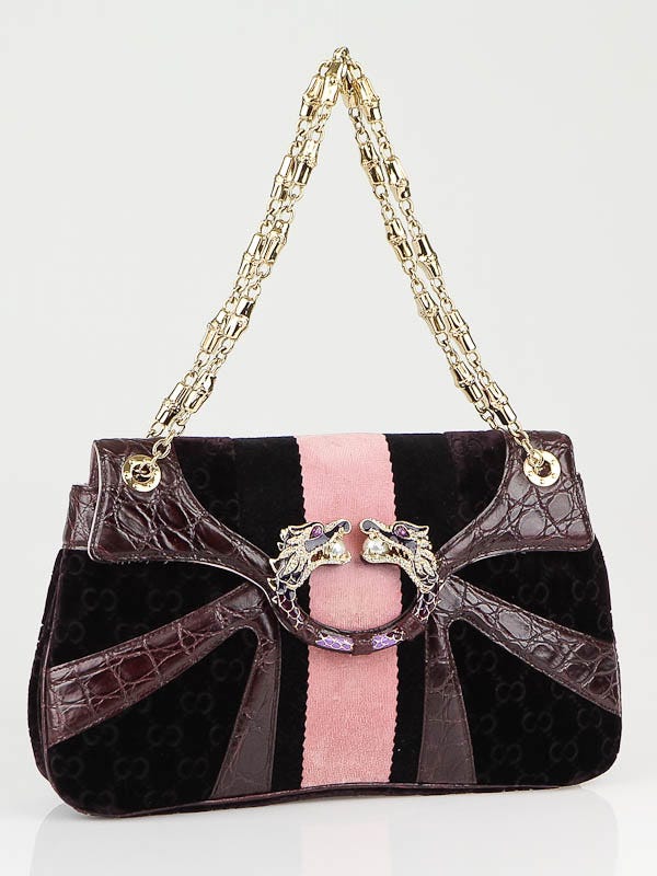 Gucci Limited Edition Violet GG Tom Ford Dragon Shoulder Bag