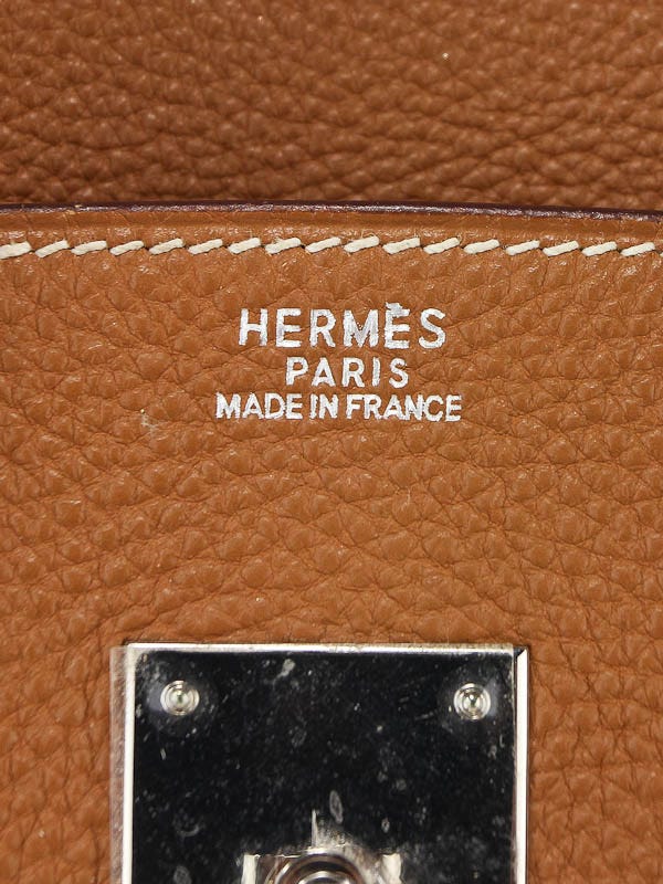HERMÈS Birkin 30 in Cuivre Togo leather with Palladium hardware