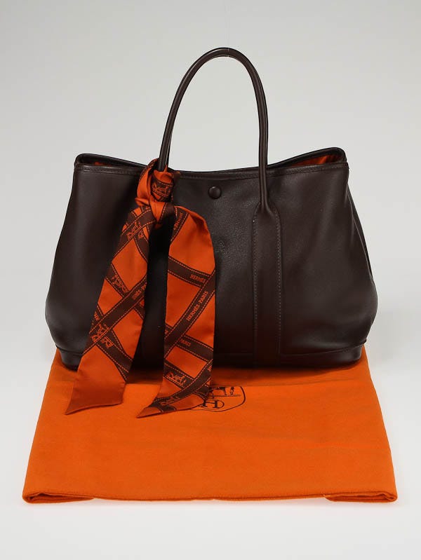 Hermes Vermillion Swift Leather Garden Party TPM Bag - Yoogi's Closet