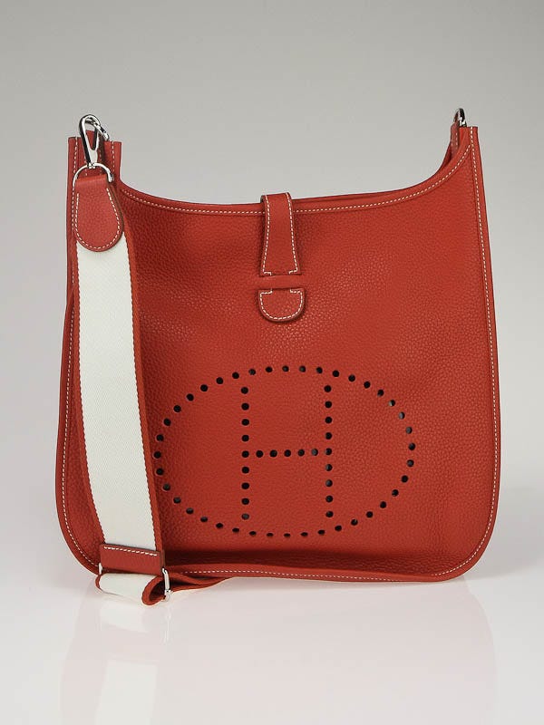 Hermes Evelyne GM Clemence Leather Shoulder Bag