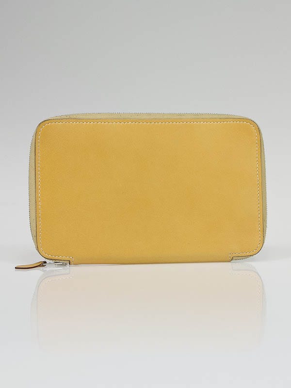 Hermes Paille Leather Vision Zip Agenda/Wallet