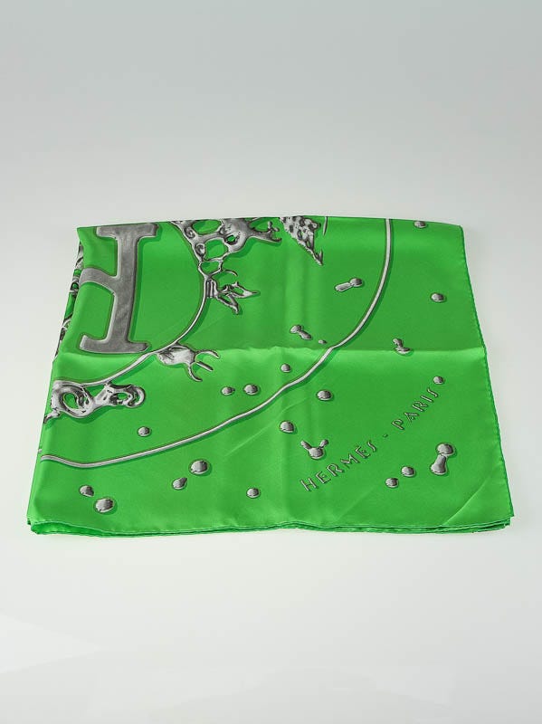 Hermes 90cm 'Vif Argent' Dimitri Rybaltchenko Silk Scarf