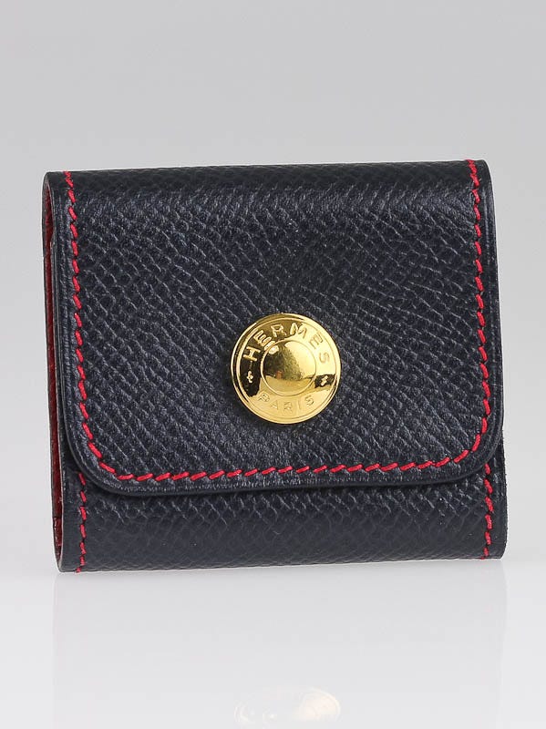 Hermes Navy Blue Epsom Leather Post-it Note Cover
