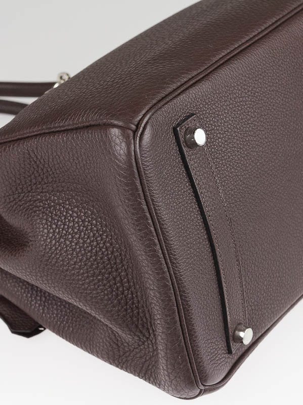 Chocolat Birkin 35cm in Togo Leather with Palladium Hardware, 2010