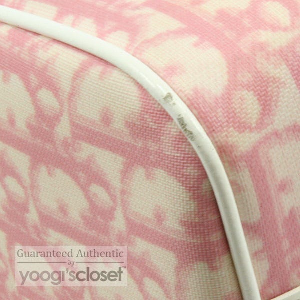 Christian Dior Pink Logo Small Boston Bag - Yoogi's Closet