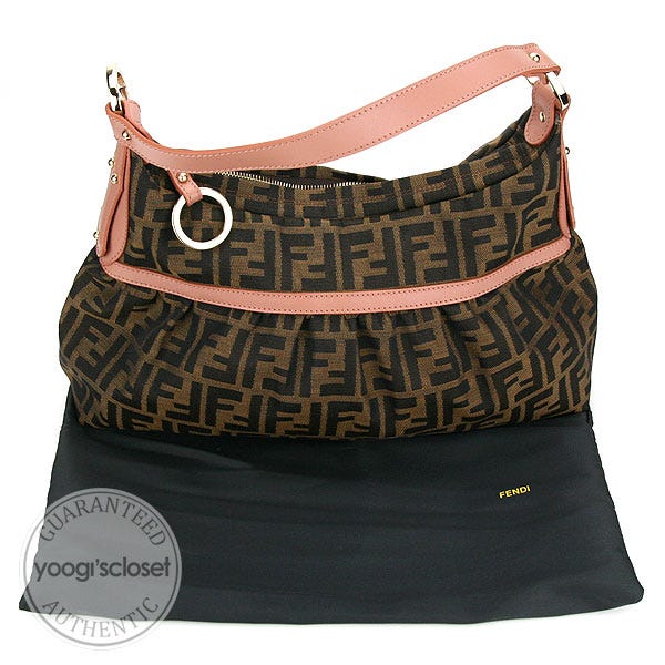 Fendi Tobacco Zucca Canvas Chef Shoulder Bag - 8BR344 | Yoogi's Closet