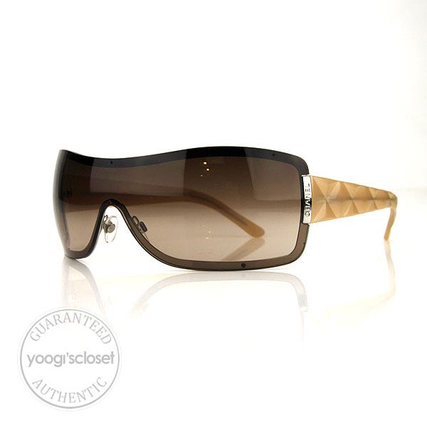Chanel Beige/Brown Gradient Sunglasses 4126