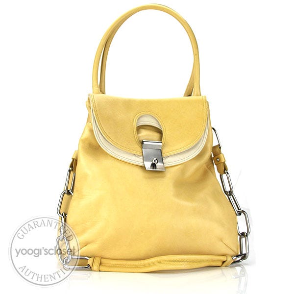 Marc Jacobs Pale Yellow Leather Daydream Suvi Bag - Yoogi's Closet