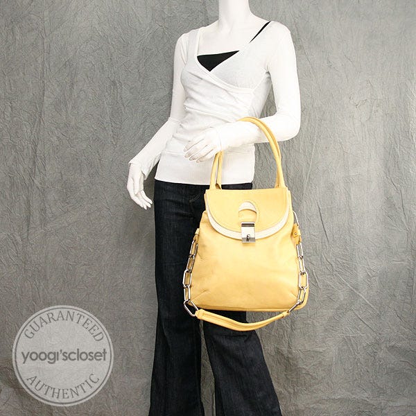 Marc Jacobs Pale Yellow Leather Daydream Suvi Bag - Yoogi's Closet