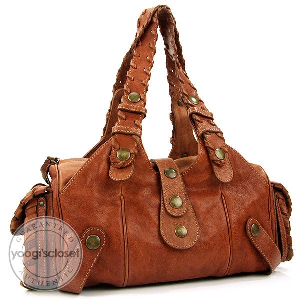 Chloe Whiskey Leather Small Silverado Bag
