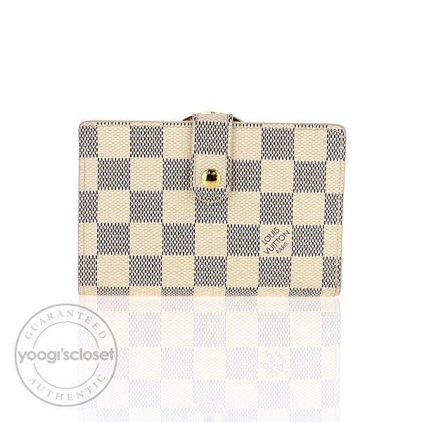 Louis Vuitton Azur Damier Canvas French Purse Wallet
