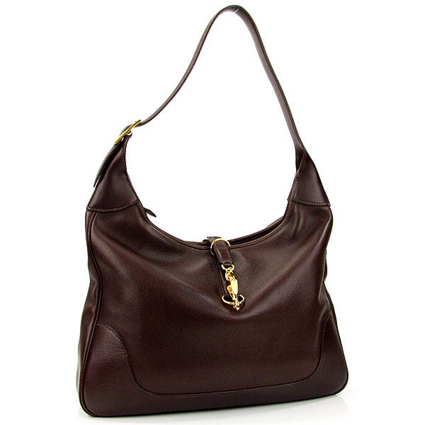 Hermes 31cm Havane Evergrain Leather Trim II Bag