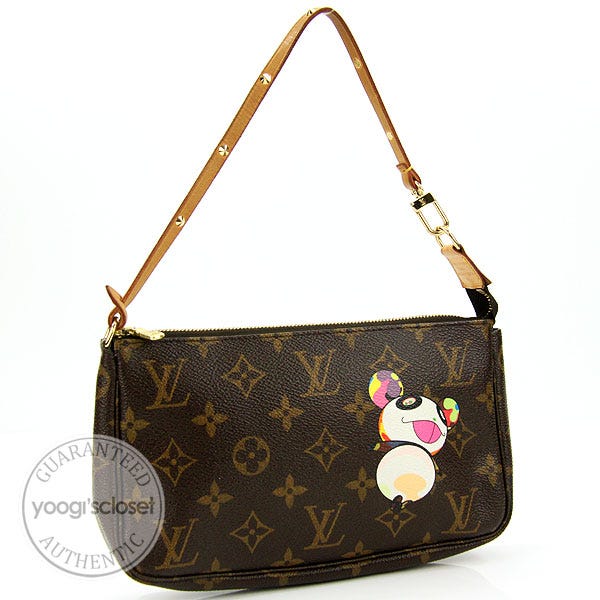 Louis Vuitton Limited Addition Panda Accessories Pochette Bag