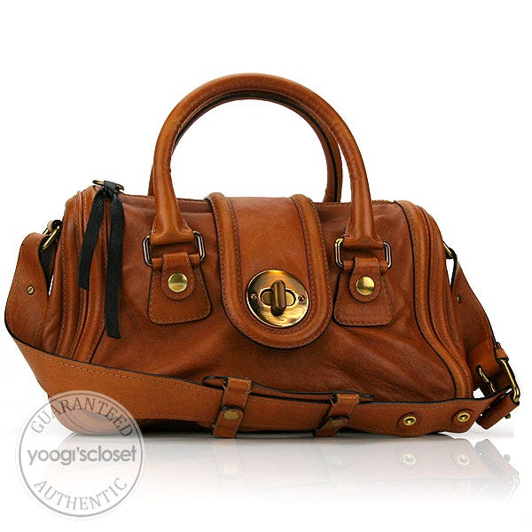 Chloe Tan Leather Ava East-West Tote Bag