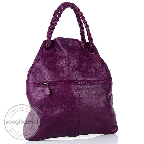 Bottega Veneta Orchid Leather Julie Medium Shopper Tote Bag