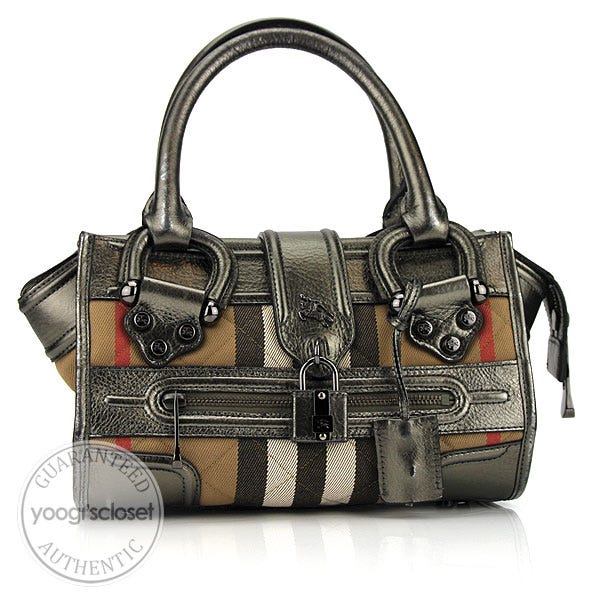 Burberry Nova-Check Quilted Mini Manor Tote Bag