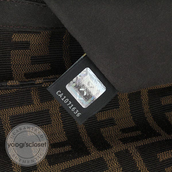 Fendi Tobacco Zucca Canvas Mia Flap Bag-8BR614 | Yoogi's Closet Fendi Tobacco Zucca Canvas Mia Flap Bag-8BR614 | Yoogi's Closet