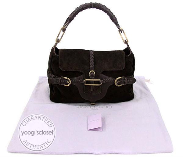 ユミ　2セット♡ 19 Jimmy Choo Chocolate Suede Tulita Hobo Bag | Yoogi's Closet