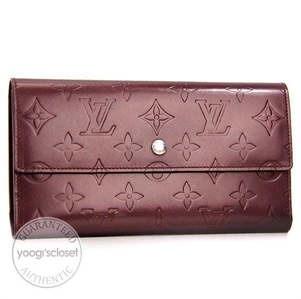 Louis Vuitton Purple Monogram Mat Porte-Tresor International Wallet