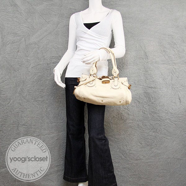 Chloe Ivory Paddington Medium Satchel Bag | Yoogi's Closet