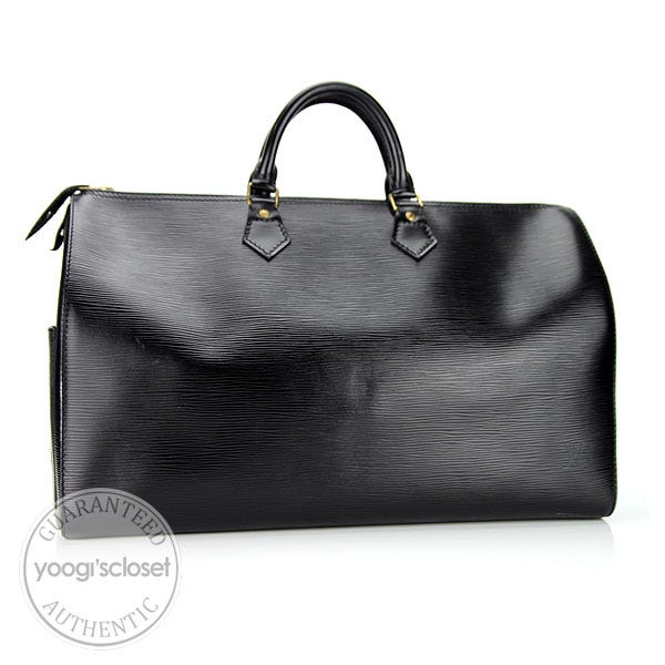 Louis Vuitton Black Epi Leather Speedy 40 Bag - Yoogi's Closet