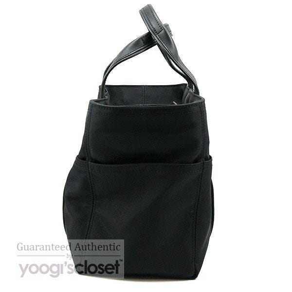 Hermes Black Nylon Pocket Tote Bag | Yoogi's Closet