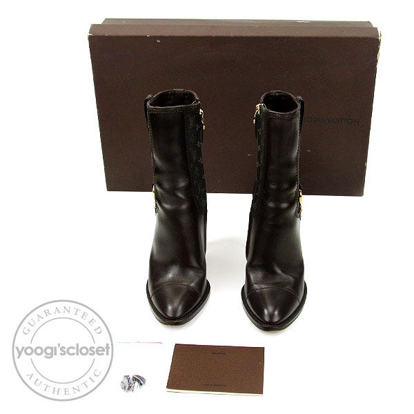 Louis Vuitton M Black Boots for Women for sale