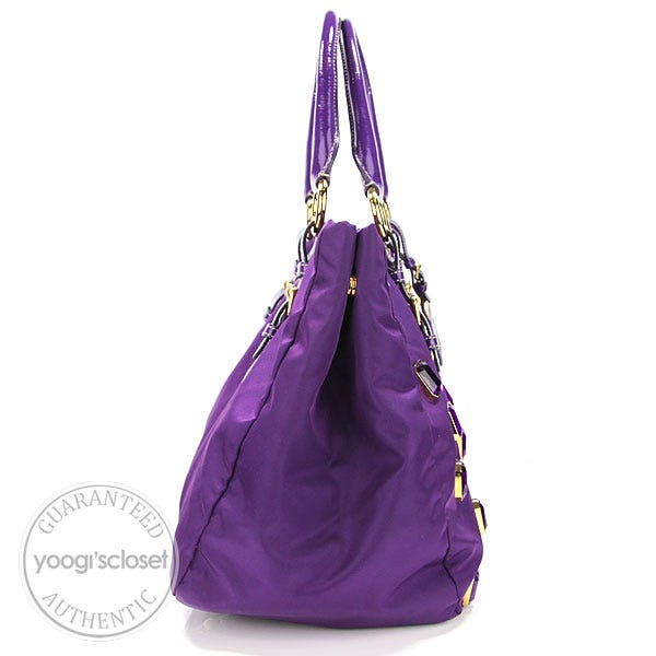 Sold at Auction: Prada Anemone Tessuto Pietre Nylon Jeweled Tote Bag