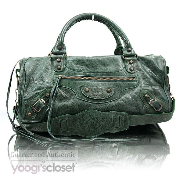 Balenciaga Sapin Green Twiggy Motorcycle Bag