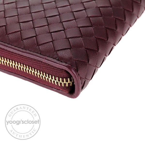 Bottega Veneta Opera Veneta Woven Zip Wallet | Yoogi's Closet