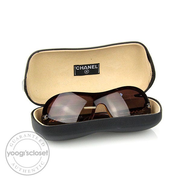 Chanel Tortoise Shell and Brown Gradient Lenses Sunglasses 5066