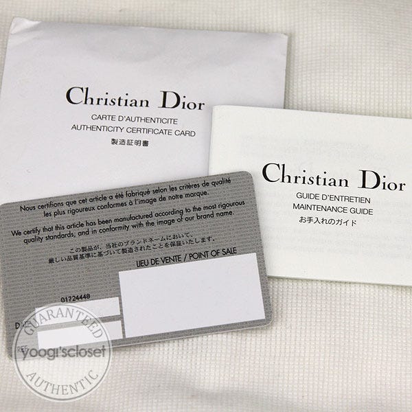 Chi tiết hơn 76 christian dior authenticity card tuyệt vời nhất  trieuson5