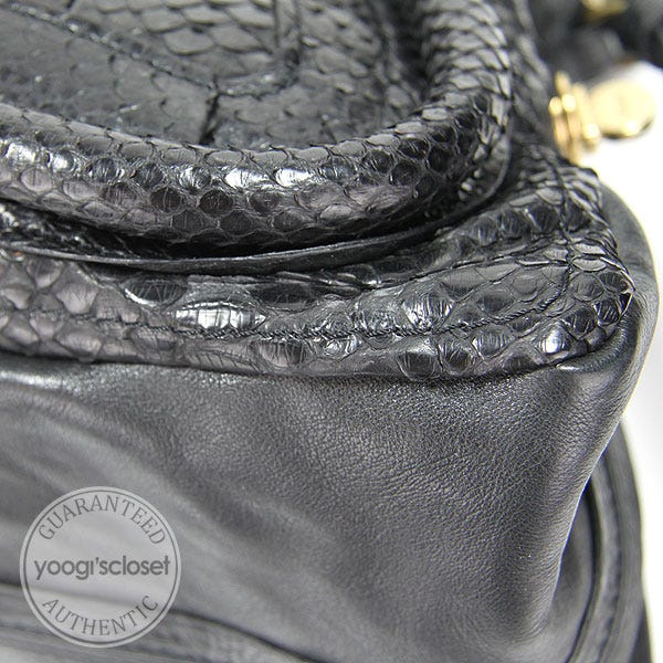 Chloe Limited Edition Black Python Paraty Bag | Yoogi's Closet