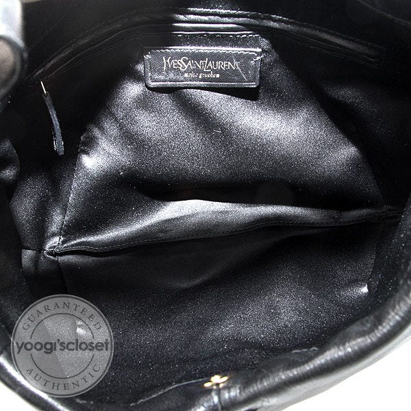 Mombasa leather handbag Yves Saint Laurent Black in Leather - 31196552