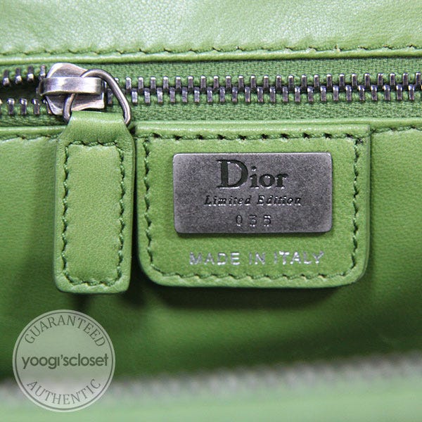 Christian Dior Limited Edition Green Stingray/Nubuck Jeanne
