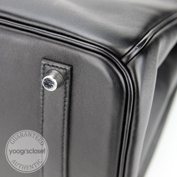 Hermes Colormatic Birkin 30 Black Swift Palladium Hardware-GE Part