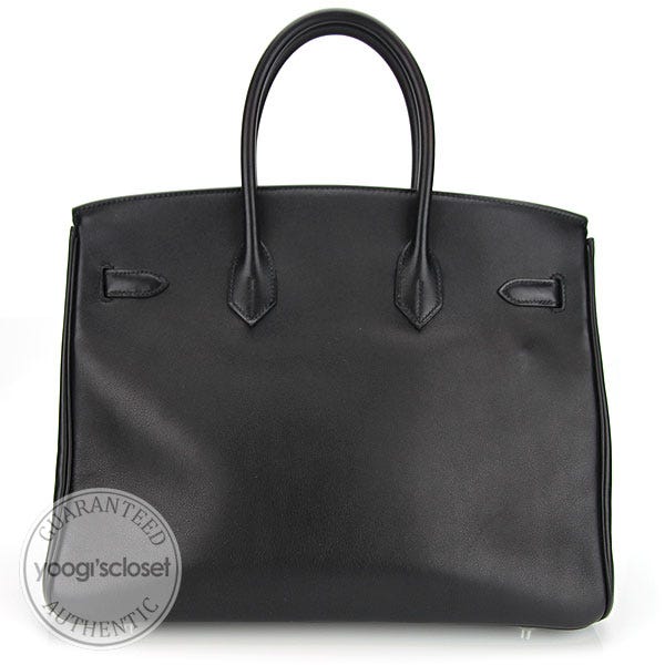 A BLACK SWIFT LEATHER BIRKIN 30 WITH PALLADIUM HARDWARE, HERMÈS, 2008