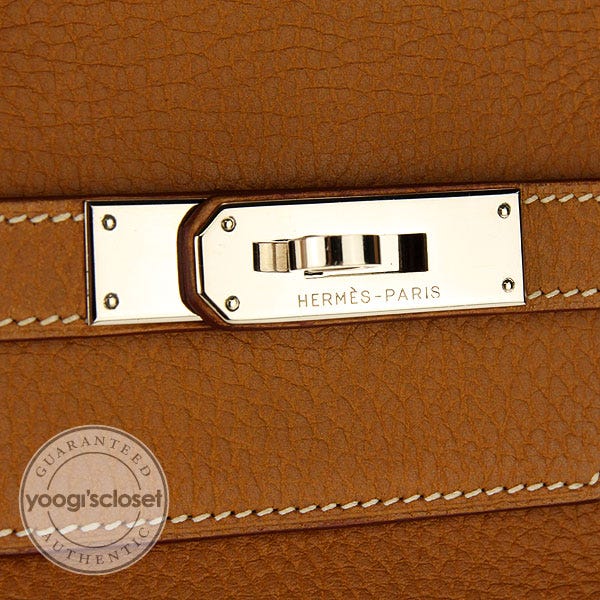 Hermès Hermes Natural Ardennes Birkin 40 Ghw Brown ref.614031