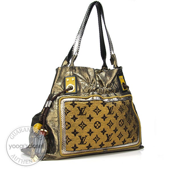 Louis Vuitton Limited Edition Gold Monogram Lurex Sunbird Bag