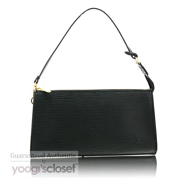 Louis Vuitton Black Epi Leather Accessories Pouch Bag