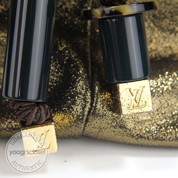 Louis Vuitton Sunbird Handbag Limited Edition Monogram Lurex Canvas Gold  2218392