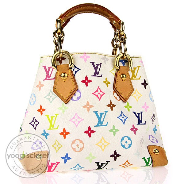 Louis Vuitton White Multicolore Monogram Audra Bag