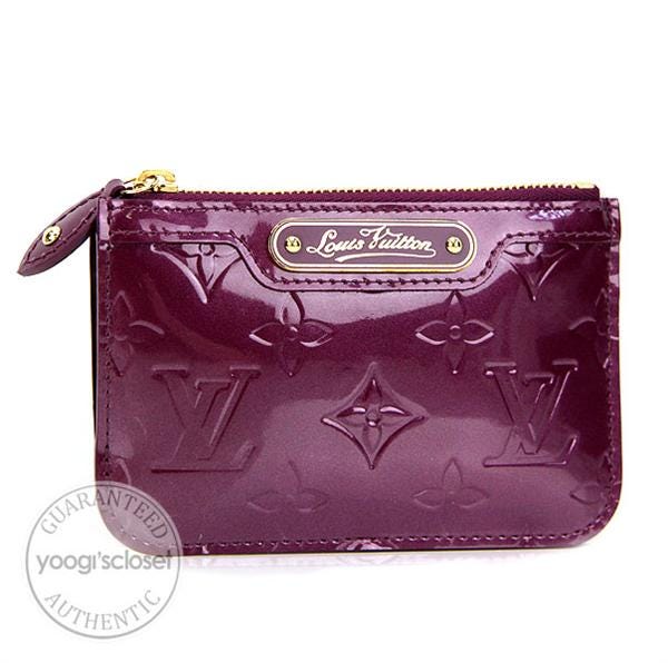 Louis Vuitton Violet Monogram Vernis Key Pouch