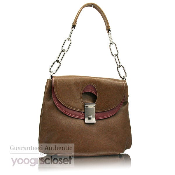 Marc Jacobs Smokey Brown Leather Daydream Shoulder Bag
