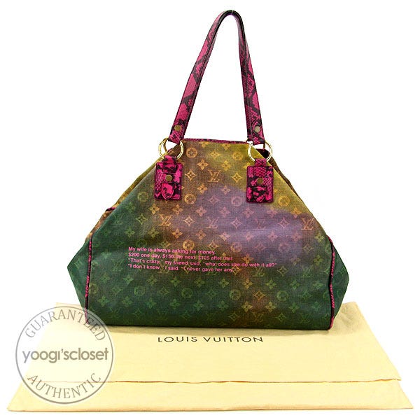 Louis Vuitton Monogram Canvas and Lizard Limited Edition Richard Prince Mix  Violet Bag Louis Vuitton