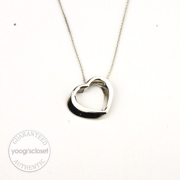 Tiffany & Co. Silver Geometric Heart Necklace